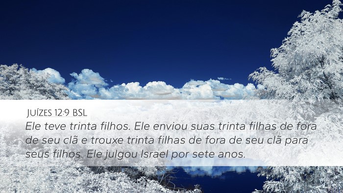 Juízes 12:9 BSL Bible Verse Image
