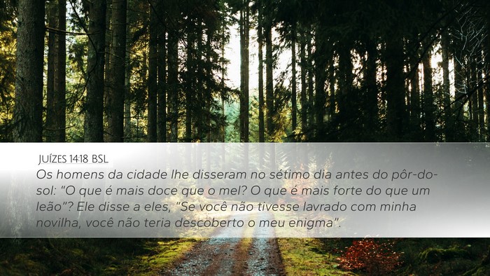 Juízes 14:18 BSL Bible Verse Image