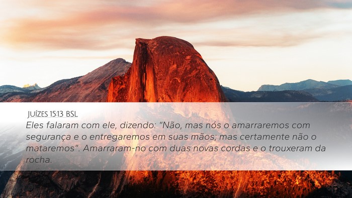 Juízes 15:13 BSL Bible Verse Image