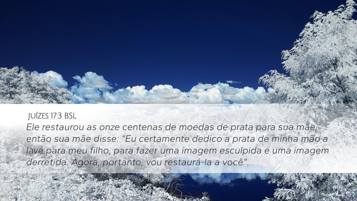 Juízes 17:3 BSL Bible Verse Image