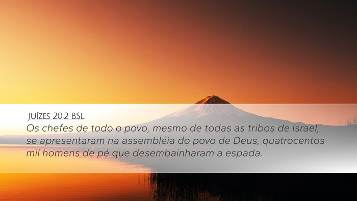 Juízes 20:2 BSL Bible Verse Image