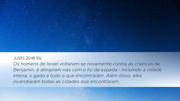 Juízes 20:48 BSL Bible Verse Image