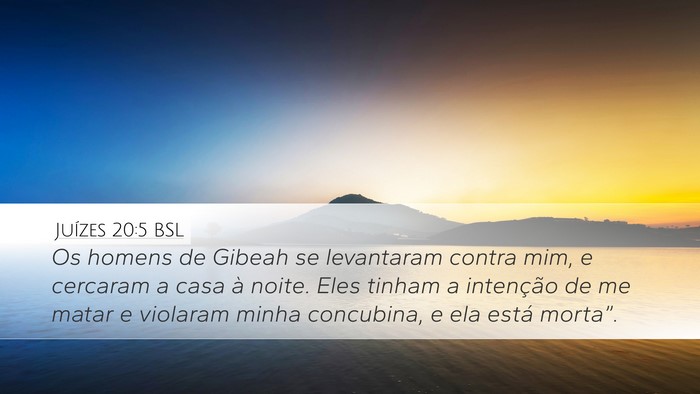 Juízes 20:5 BSL Bible Verse Image