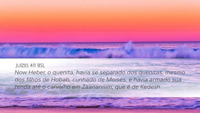 Juízes 4:11 BSL Bible Verse Image