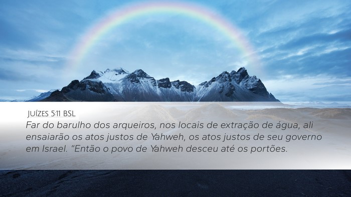 Juízes 5:11 BSL Bible Verse Image