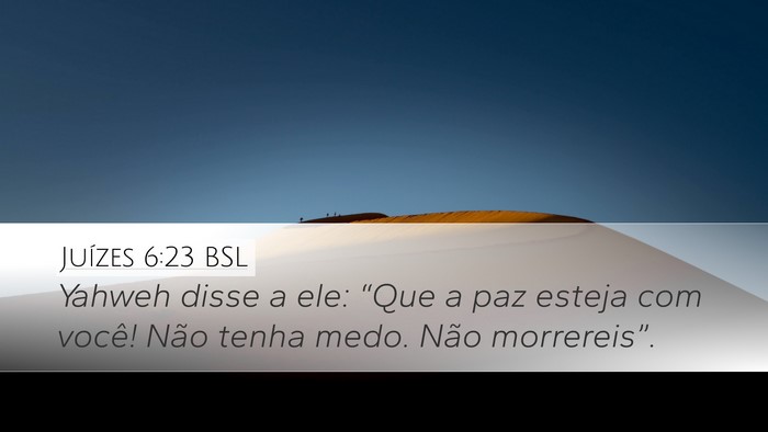 Juízes 6:23 BSL Bible Verse Image