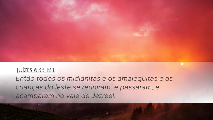 Juízes 6:33 BSL Bible Verse Image