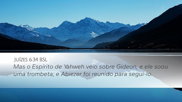 Juízes 6:34 BSL Bible Verse Image
