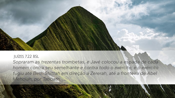 Juízes 7:22 BSL Bible Verse Image