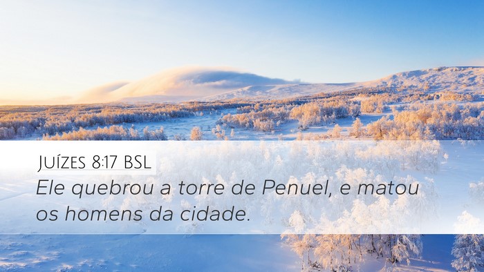 Juízes 8:17 BSL Bible Verse Image
