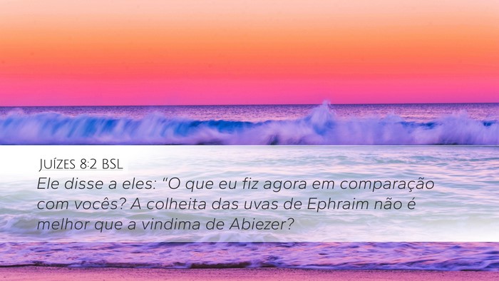 Juízes 8:2 BSL Bible Verse Image