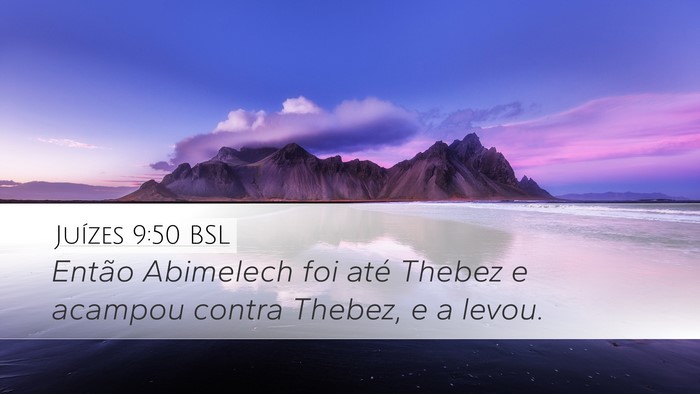 Juízes 9:50 BSL Bible Verse Image