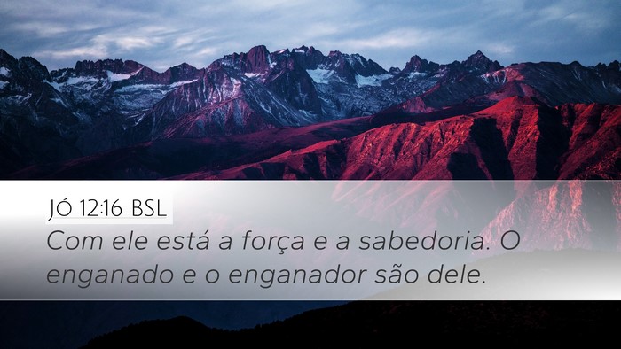 Jó 12:16 BSL Bible Verse Image