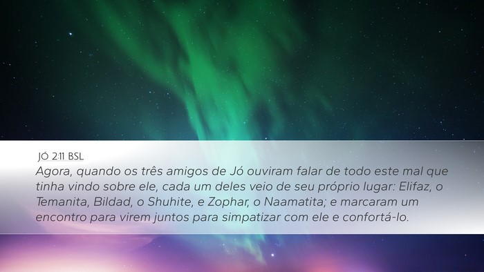 Jó 2:11 BSL Bible Verse Image