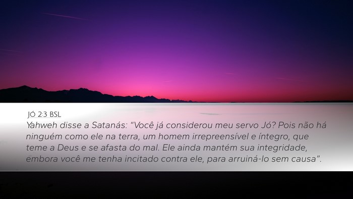Jó 2:3 BSL Bible Verse Image