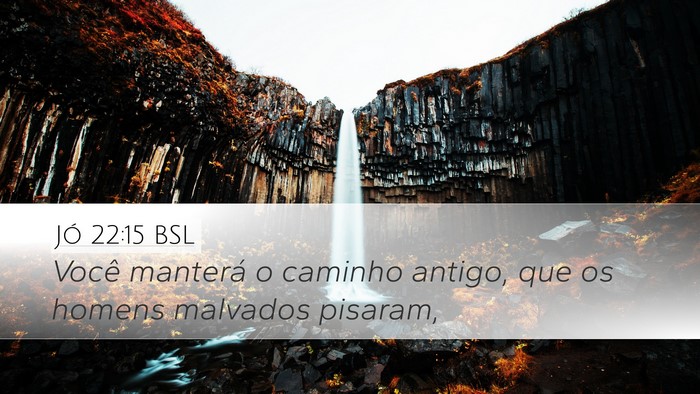 Jó 22:15 BSL Bible Verse Image