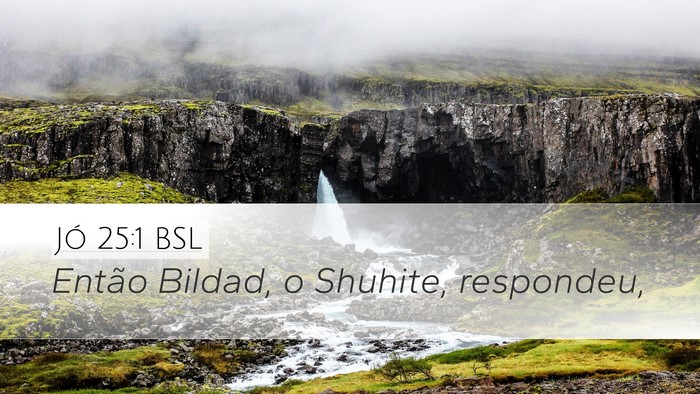 Jó 25:1 BSL Bible Verse Image
