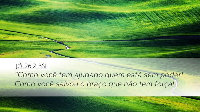 Jó 26:2 BSL Bible Verse Image