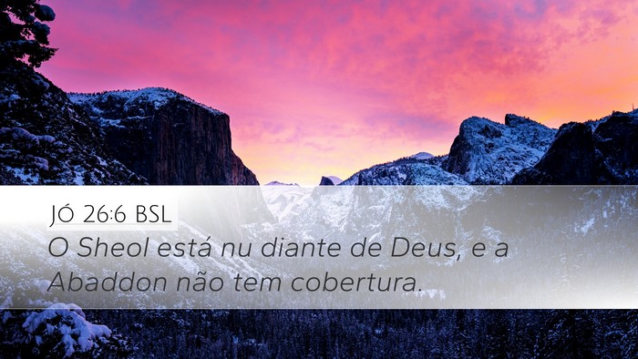Jó 26:6 BSL Bible Verse Image