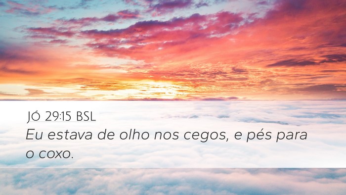 Jó 29:15 BSL Bible Verse Image