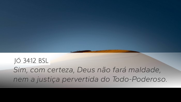 Jó 34:12 BSL Bible Verse Image