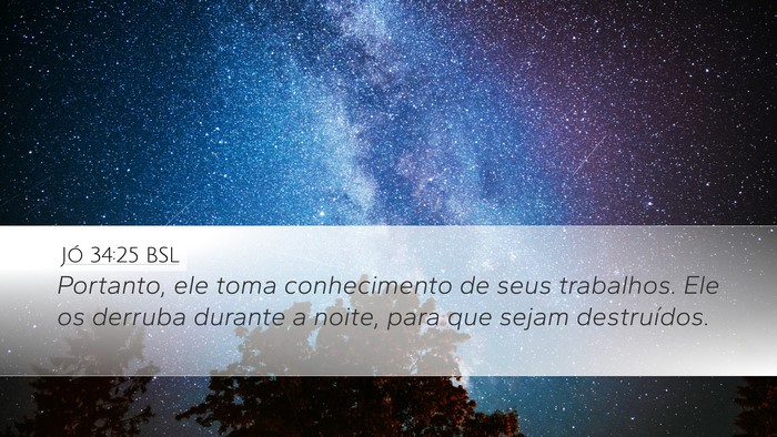 Jó 34:25 BSL Bible Verse Image