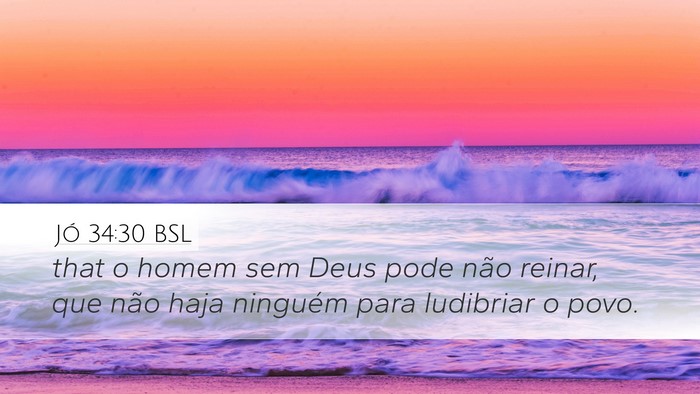 Jó 34:30 BSL Bible Verse Image