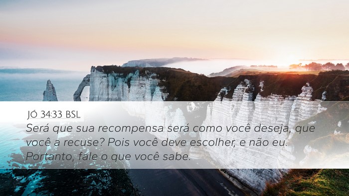 Jó 34:33 BSL Bible Verse Image