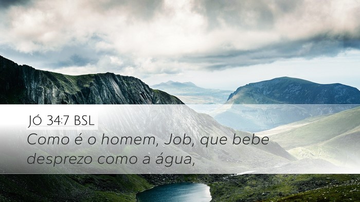 Jó 34:7 BSL Bible Verse Image