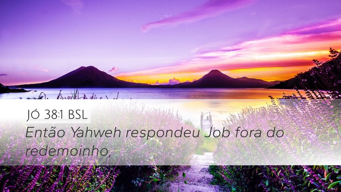 Jó 38:1 BSL Bible Verse Image