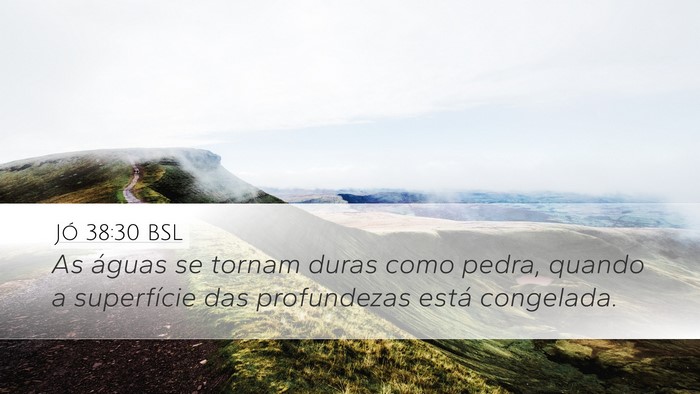Jó 38:30 BSL Bible Verse Image