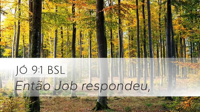 Jó 9:1 BSL Desktop Wallpaper - Então Job - Desktop Bible Verse Wallpaper