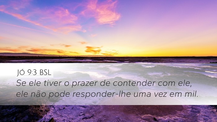 Jó 9:3 BSL Bible Verse Image