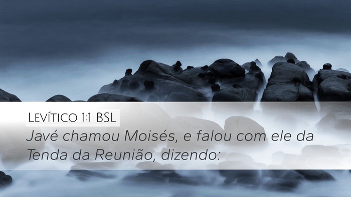 Levítico 1:1 BSL Bible Verse Image