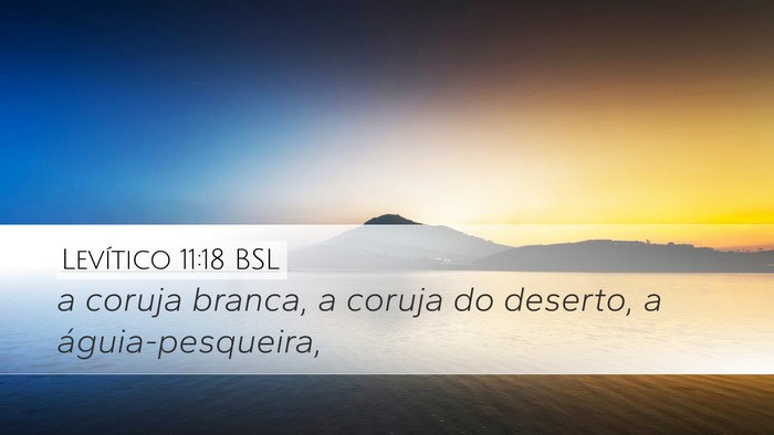 Levítico 11:18 BSL Desktop Wallpaper - a coruja branca, a coruja do deserto, a - Desktop Bible Verse Wallpaper