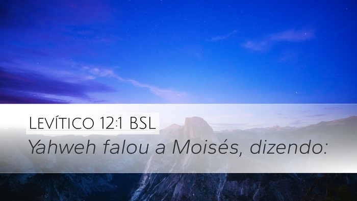 Levítico 12:1 BSL Bible Verse Image