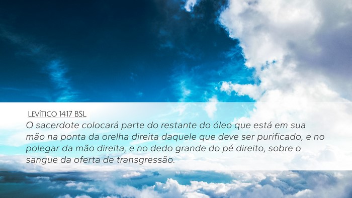 Levítico 14:17 BSL Bible Verse Image