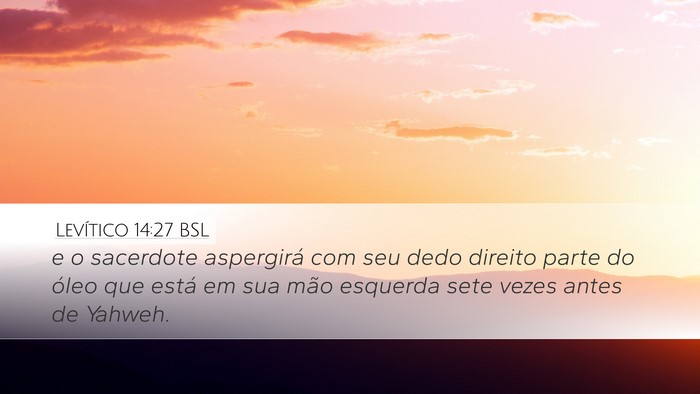 Levítico 14:27 BSL Bible Verse Image
