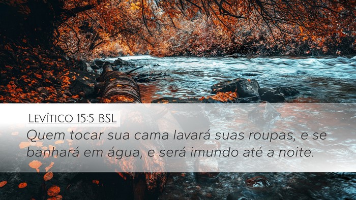 Levítico 15:5 BSL Bible Verse Image