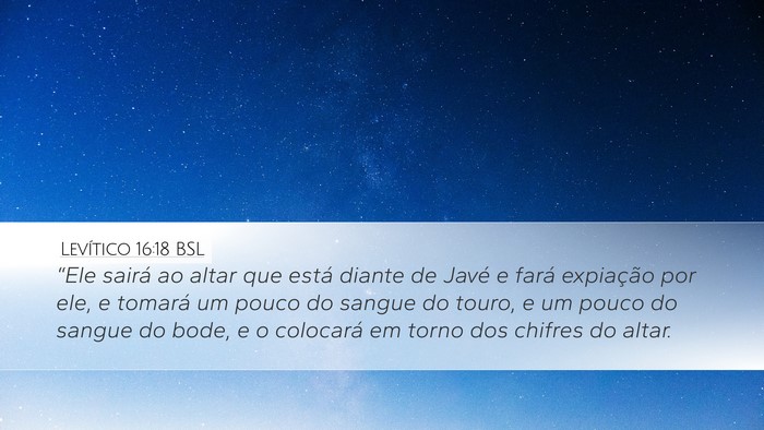 Levítico 16:18 BSL Bible Verse Image