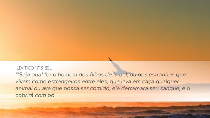 Levítico 17:13 BSL Bible Verse Image