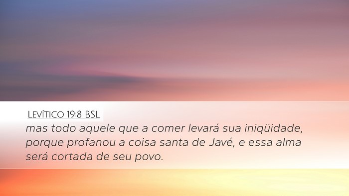 Levítico 19:8 BSL Bible Verse Image