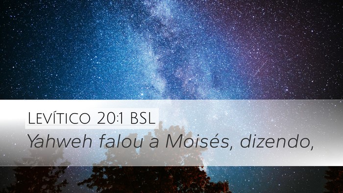 Levítico 20:1 BSL Bible Verse Image