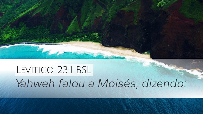 Levítico 23:1 BSL Bible Verse Image