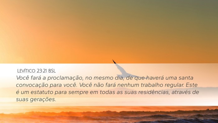 Levítico 23:21 BSL Bible Verse Image