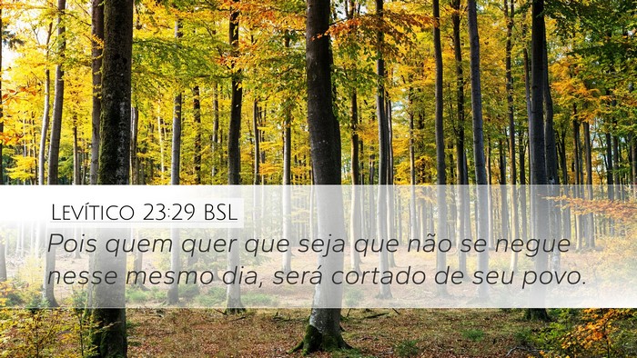 Levítico 23:29 BSL Bible Verse Image