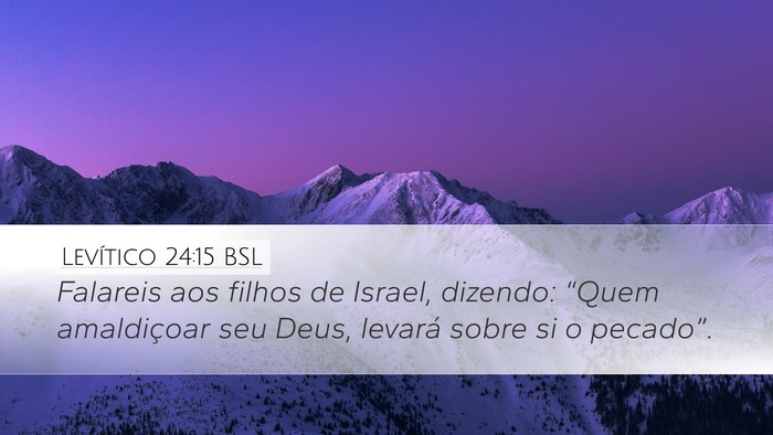 Levítico 24:15 BSL Bible Verse Image