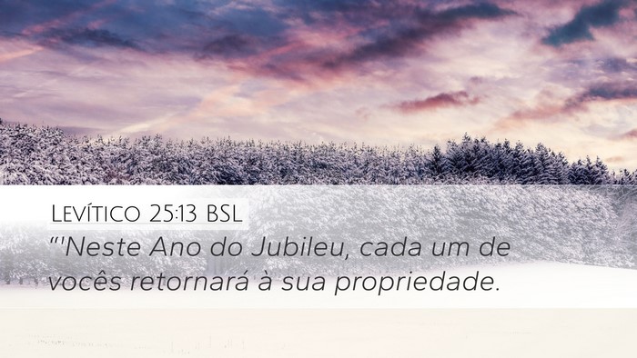 Levítico 25:13 BSL Bible Verse Image