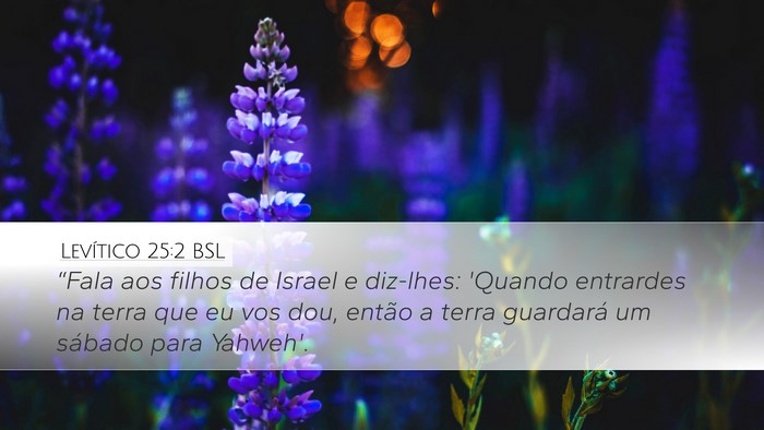 Levítico 25:2 BSL Bible Verse Image
