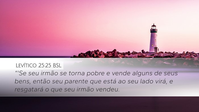 Levítico 25:25 BSL Bible Verse Image